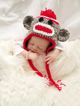 monkey cap for newborn baby