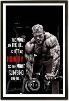 Framed Dennis Wolf Bodybuilder Motivation Quote Paper Print