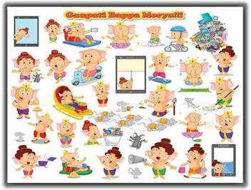 Ganpati Bappa Moria 0512 Poster Photographic Paper Abstract