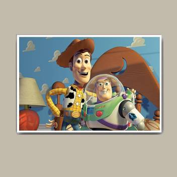 Toy Story Sherrif Woody And Buzz Lightyear Wall Hang Fine Art