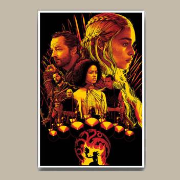 Game Of Thrones Tv Series Fantasy Art Wall Hang Fine Art Print