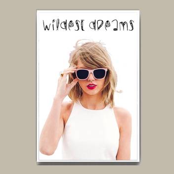 Taylor Swift Wildest Dreams Wall Hang Fine Art Print Abstract