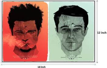 Fight Club Brad Pitt Paper Print Movies Posters In India Buy