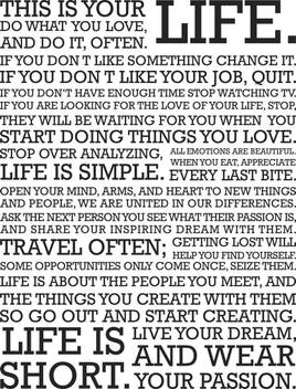 This Is Your Life Quote Poster Quotes About Life