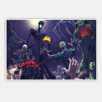 Minecraft Creepers King Size Poster Paper Print Abstract Posters