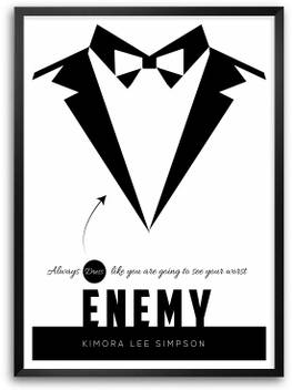Mens Wear Fashion Boutique Store Wall Decor Framed Poster Paper