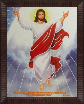 Jesus Christ Welcomes You To Heaven Poster Paper Print Art