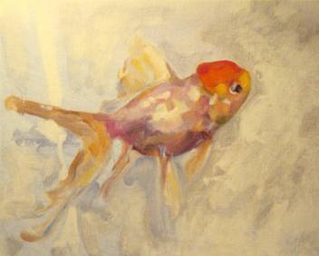 Gold Fish Oil Painting Paper Print Art Paintings Posters In India Buy Art Film Design Movie Music Nature And Educational Paintings Wallpapers At Flipkart Com