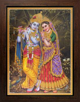 Lord Krishna Radha Krishna Poster Paper Print Art Paintings