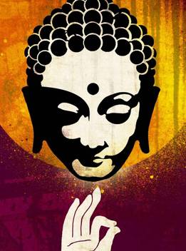 Gautama Buddha Vitarka Mudra Paper Print Religious Posters In