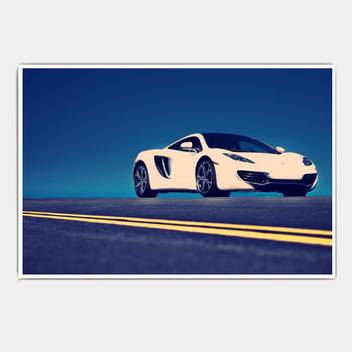 Mclaren Back View Super Car 18x12 Paper Print Abstract Posters