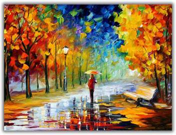 Lady With Umbrella Canvas 0316 Canvas Art Abstract Art Paintings Quotes Motivation Posters In India Buy Art Film Design Movie Music Nature And Educational Paintings Wallpapers At Flipkart Com