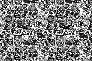 Black And White Graffiti Photographic Paper Abstract Posters In