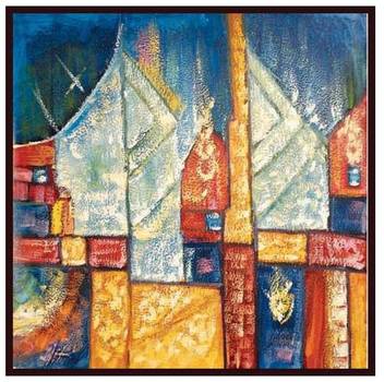 Abstract Urban Landscape 2 Paper Print Art Paintings Posters