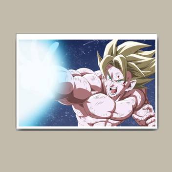 Dragon Ball Z Vegeta Wall Hang Fine Art Print Abstract Posters