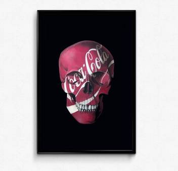 Coca Cola Red Skull Canvas Art Children Quotes Motivation Cuisine Posters In India Buy Art Film Design Movie Music Nature And Educational Paintings Wallpapers At Flipkart Com