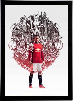 Manchester United Red Devil Wall Art Framed Posterdecor Photographic Paper Quotes Motivation Posters In India Buy Art Film Design Movie Music Nature And Educational Paintings Wallpapers At Flipkart Com