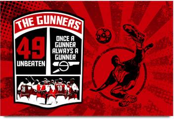 Shopmantra Arsenal The Gunners Unbeaten Poster Paper Print Shopmantra Posters Sports Posters In India Buy Art Film Design Movie Music Nature And Educational Paintings Wallpapers At Flipkart Com