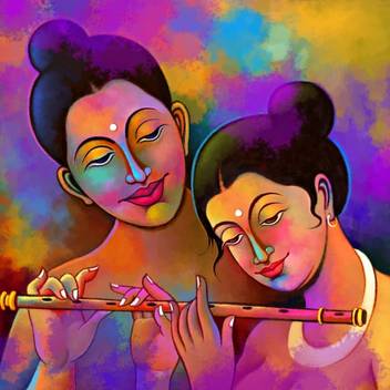 Radha Krishna Painting Canvas Art Art Paintings Posters In