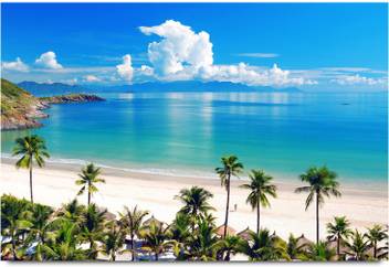 Beautiful Sea Beach Paper Print Nature Posters In India