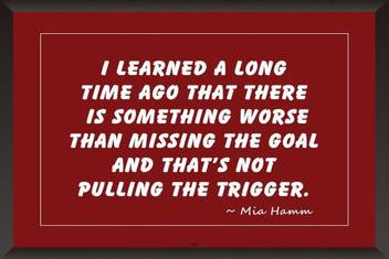 Mia Hamm Quote Poster Paper Print Quotes Motivation Posters In