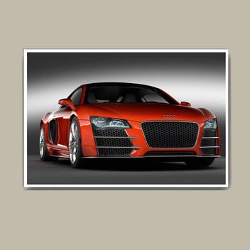Incredible Audi R8 V12 Car Wall Hang Fine Art Print Abstract