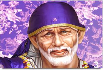 3d Lord Sai Baba Paper Print Art Paintings Posters In India