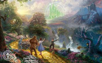 Movie The Wizard Of Oz Thomas Kinkade HD Wallpaper Background Paper Print -  Movies posters in India - Buy art, film, design, movie, music, nature and  educational paintings/wallpapers at Flipkart.com