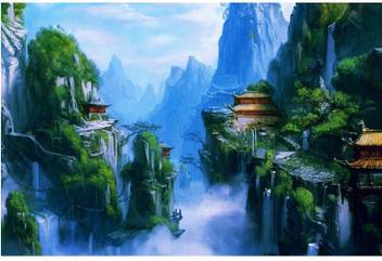Nature poster Collection of beautiful nature landscapes, waterfalls,  forests, trees, hills, fish, dolphins, cats, dogs, cute