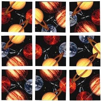 B Dazzle Planets Scramble Squares
