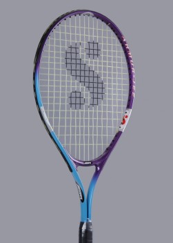 Cover Multicolor Strung Tennis Racquet 