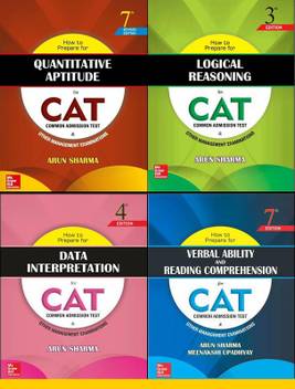 How To Prepare For The Cat Exam Set Of 4 Books By Arun Sharma