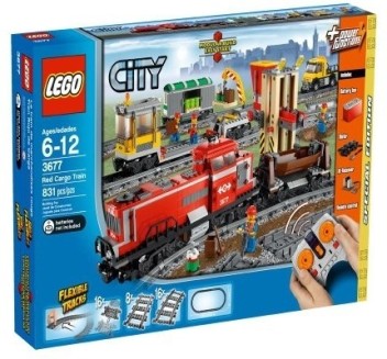 lego city red train