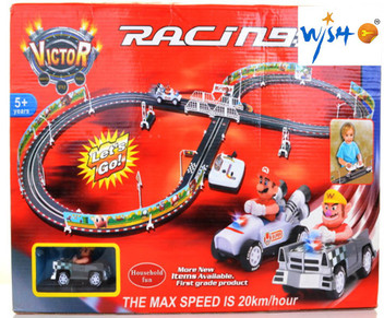 battery operated car track set