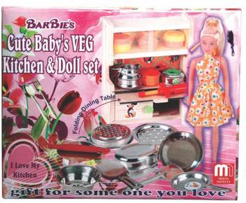 Barbie Cute Babys Veg Kitchen Set Cute Babys Veg Kitchen Set Shop For Barbie Products In India Toys For 2 5 Years Kids Flipkart Com