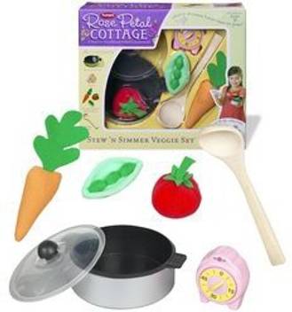 Hasbro Rose Petal Cottage Stew Simmer Veggie Set Rose Petal