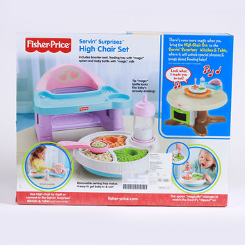 Fisher price serve and surprise high chair clearance