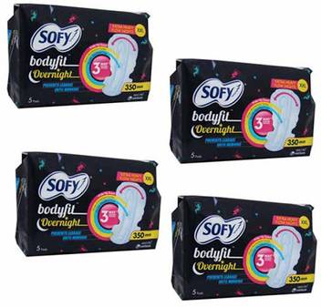 Sofy Side Walls Bodyfit Extra Heavy Overnight Xxl Sanitary Pad Buy Women Hygiene Products Online In India Flipkart Com
