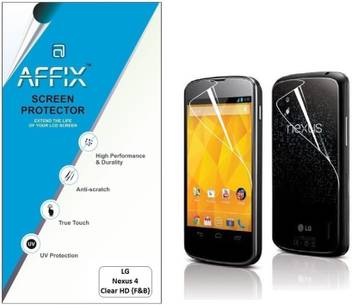 Affix Front And Back Screen Guard For Lg Nexus 4 Affix Flipkart Com
