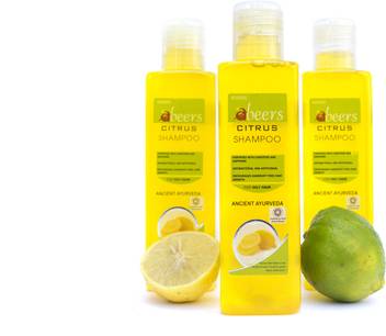Abeers Khadi Citrus Shampoo For Oily Hair Pack Of 3 200 Ml Each