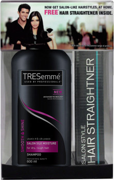 tresemme smooth and shine shampoo with free straightener