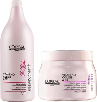 L Oreal Professionnel Vitamino Color Aox Shampoo 1500 Ml Masque 500 Ml Price In India Buy L Oreal Professionnel Vitamino Color Aox Shampoo 1500 Ml Masque 500 Ml Online In India