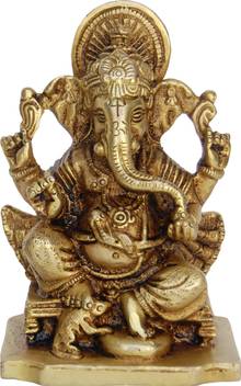 Aakrati Barss Statue Of Ganesha In Yellow Finish Decorative Showpiece 10 Cm Price In India Buy Aakrati Barss Statue Of Ganesha In Yellow Finish Decorative Showpiece 10 Cm Online At Flipkart Com