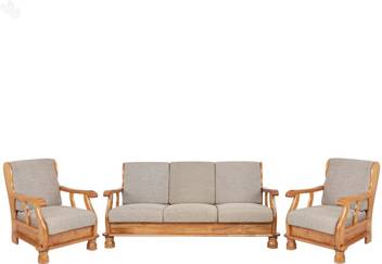 Royaloak Vita Fabric 3 1 Natural Brown Sofa Set Price In Royaloak Vita Fabric 3 1 Natural
