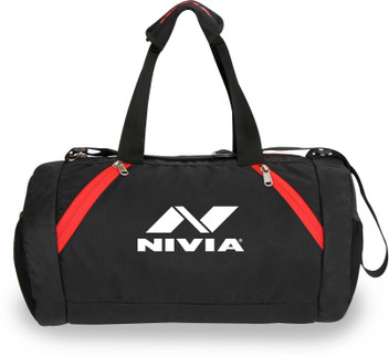 nivia gym bag with shoe compartment