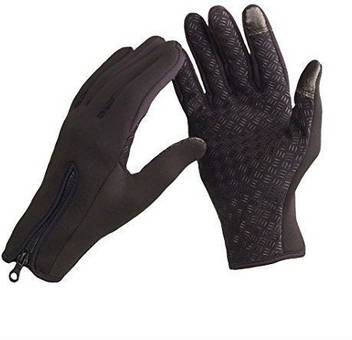 Shrih Touchscreen Windproof Warm Winter Silicone Palm Cycling