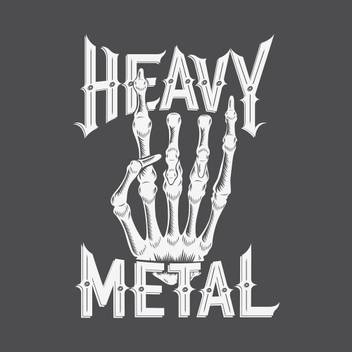 Pitaara Box Heavy Metal Typography Framed Wall Art Painting Print