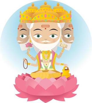 Hindu God Brahma Premium Poster Canvas Art Artzfolio Com Posters
