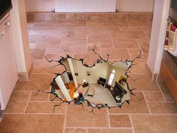 3d Art Floor Sticker Fine Art Print Decorative Posters In India