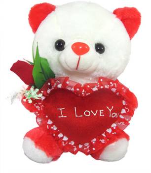 Tickles Cute Teddy With I Love You Heart And Beautiful Rose 25 Cm Cute Teddy With I Love You Heart And Beautiful Rose Buy Teddy Bear Toys In India